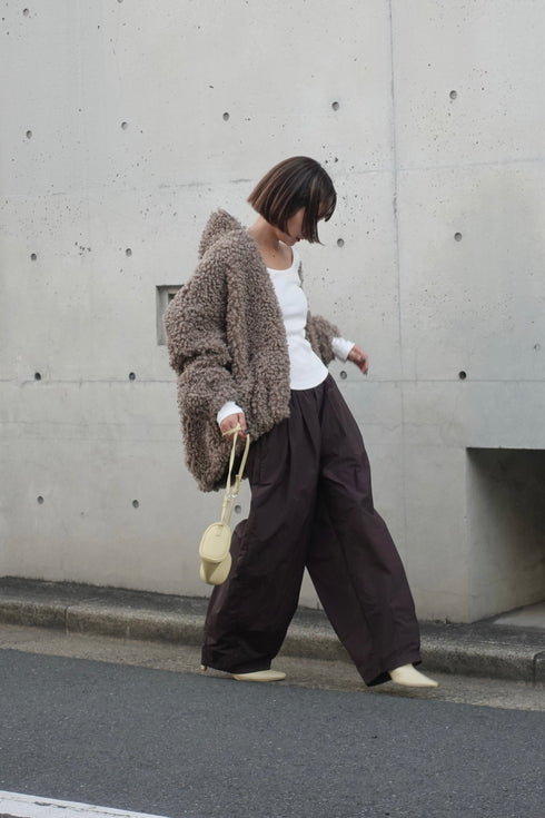 ボアボリュームブルゾン